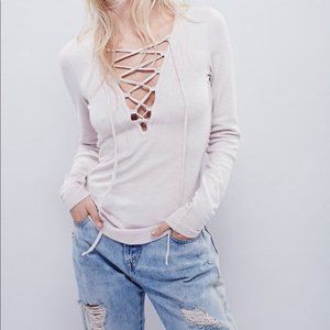Free people tie up shirt